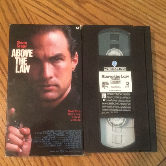 4 Vintage VHS Steven Seagal Movies The Patriot/Above the Law/Under Siege 2 + - Picture 8 of 9